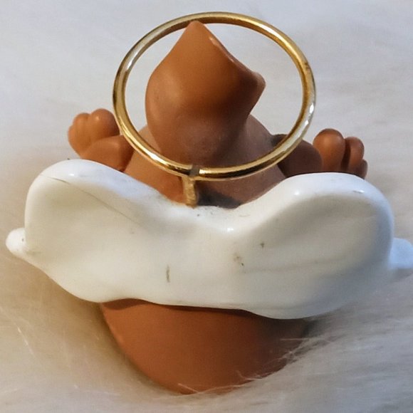 Cute Pottery Ceramic Angel FIgurine - Picture 4 of 5